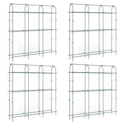 Plantenklimrekken 4 st U-frame staal