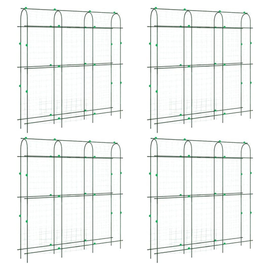 Plantenklimrekken 4 st U-frame staal
