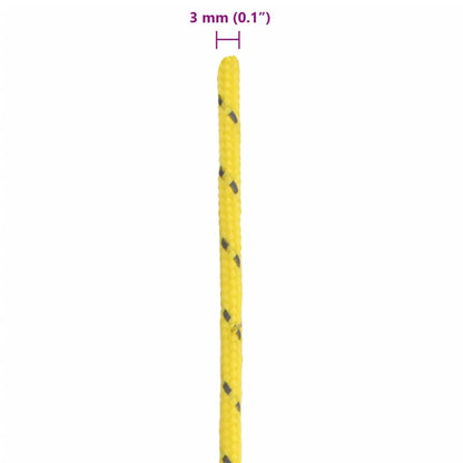 Tentscheerlijn met reflecterende strips en spanners 50 m 3 mm