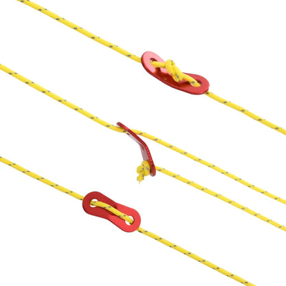 Tentscheerlijn met reflecterende strips en spanners 50 m 5 mm