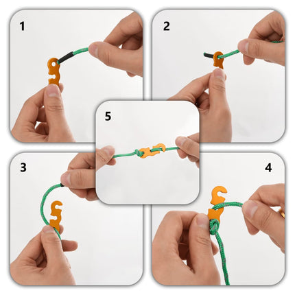 Tentscheerlijnen Met Spanners 8 St Reflecterend 4 M 4 Mm