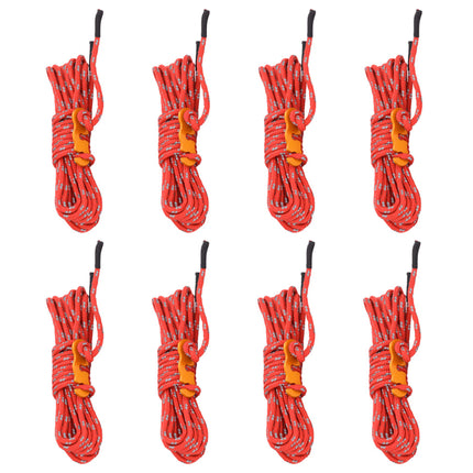 Tentscheerlijnen Met Spanners 8 St Reflecterend 4 M 4 Mm
