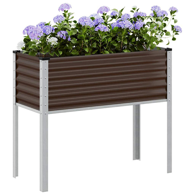 Plantenbak Bruin Staal