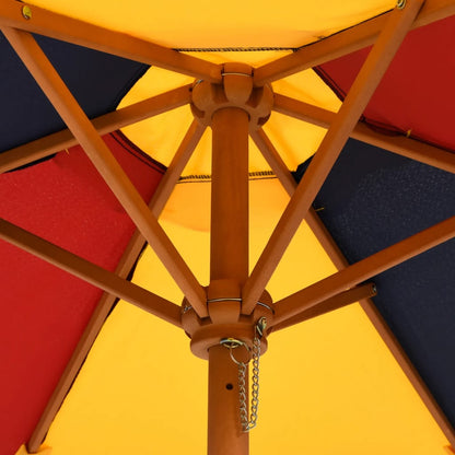 Parasol Voor Kinderen Met Houten Paal Ø120X140 Cm