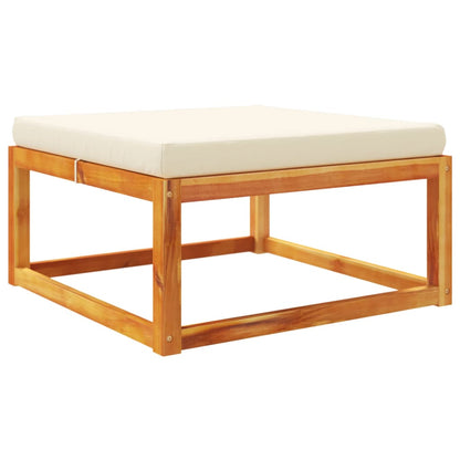 Tuinvoetenbank Met Kussen 65X65X29 Massief Acaciahout