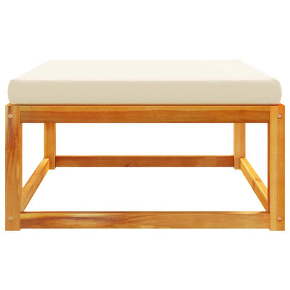 Tuinvoetenbank Met Kussen 65X65X29 Massief Acaciahout