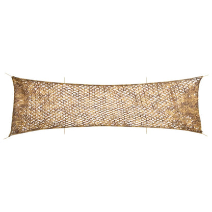 Camouflagenet met opbergzak 753x199 cm zandkleurig