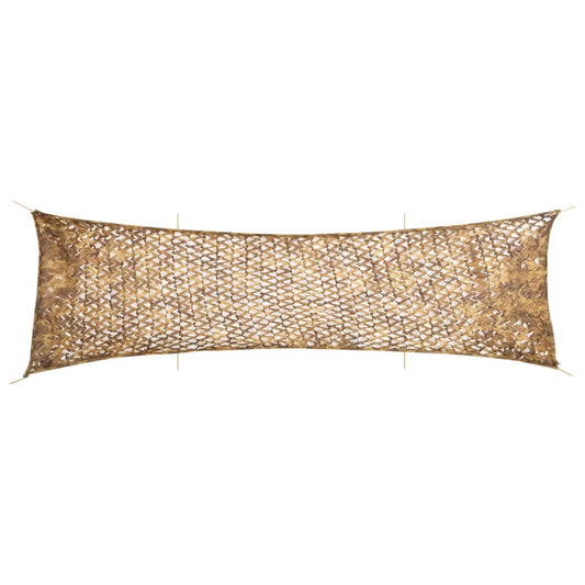 Camouflagenet met opbergzak 753x199 cm zandkleurig