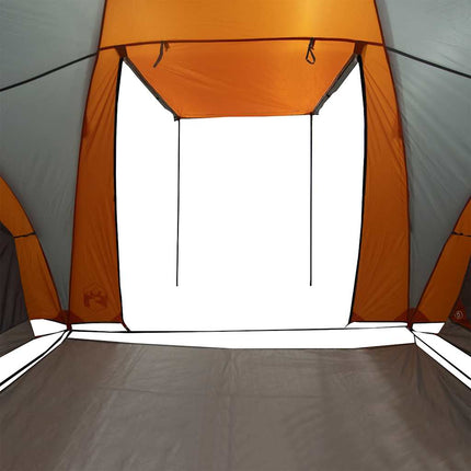 Koepeltent 6-Persoons Waterdicht Grijs En Oranje