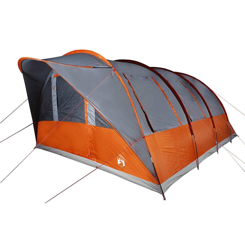 Tunneltent 5-Persoons Waterdicht Grijs En Oranje