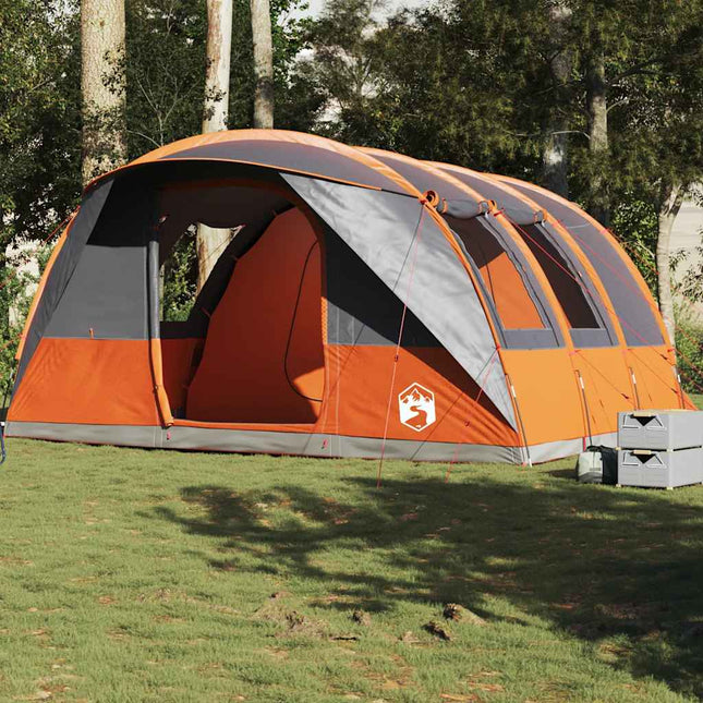 Tunneltent 5-Persoons Waterdicht Grijs En Oranje