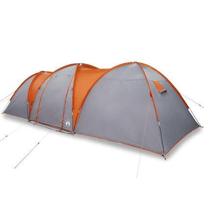 Koepeltent 8-Persoons Waterdicht Grijs En Oranje
