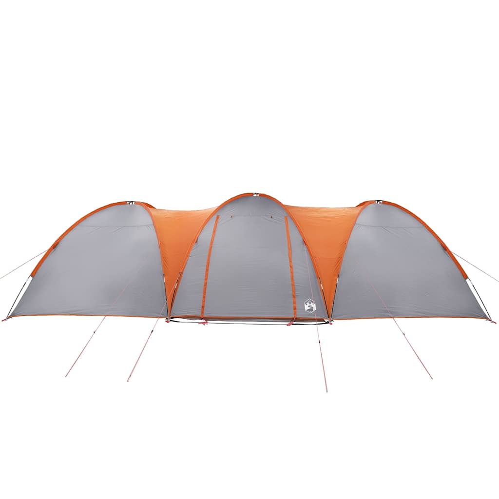 Koepeltent 8-Persoons Waterdicht Grijs En Oranje