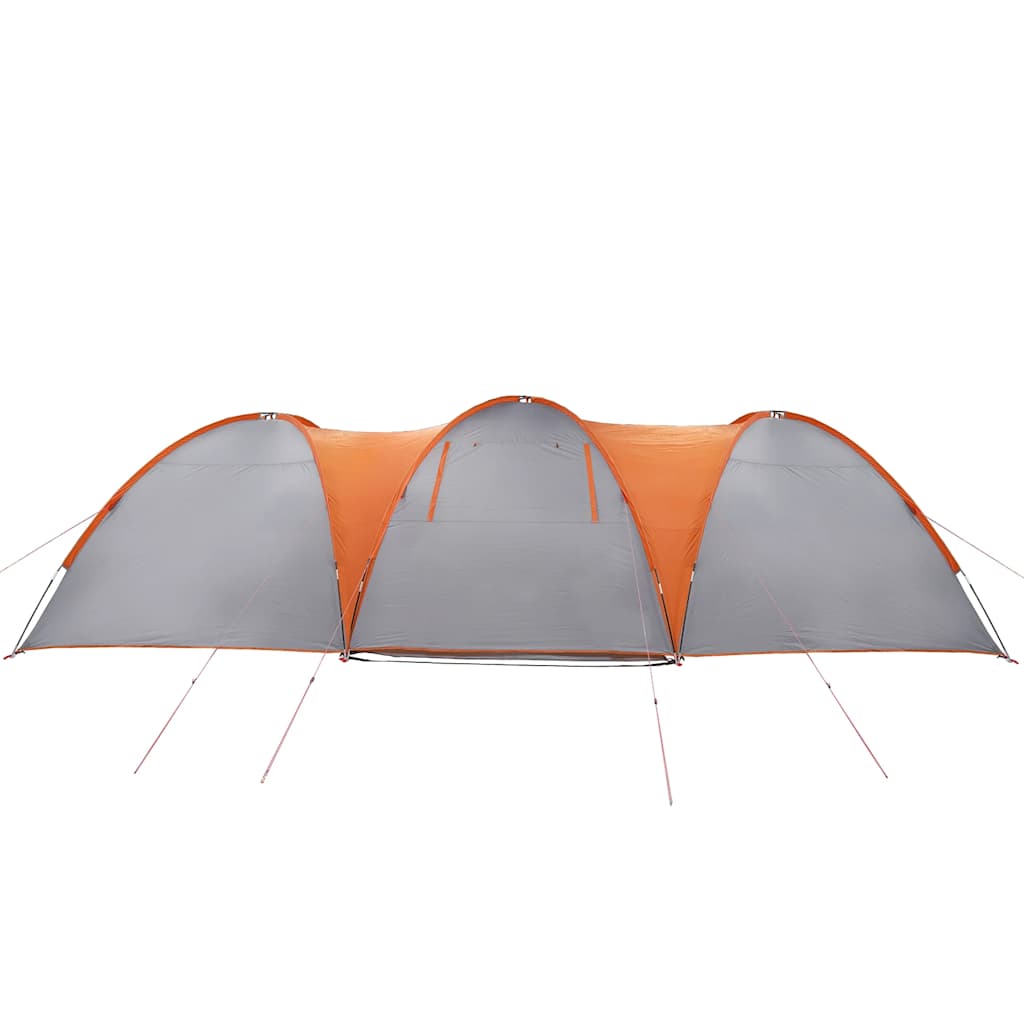 Koepeltent 8-Persoons Waterdicht Grijs En Oranje