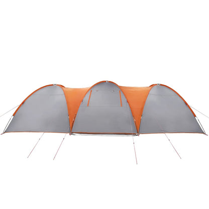 Koepeltent 8-Persoons Waterdicht Grijs En Oranje