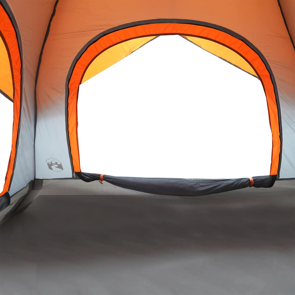 Tent 4-Persoons Waterdicht Grijs En Oranje