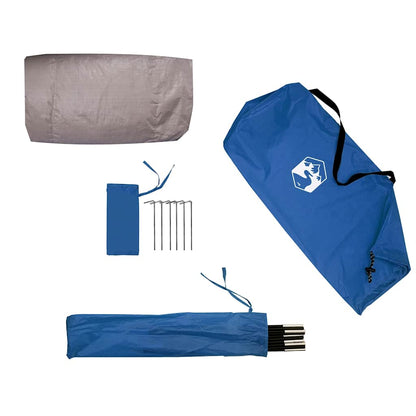 Strandtent 3-Persoons Waterdicht Azuur Blauw