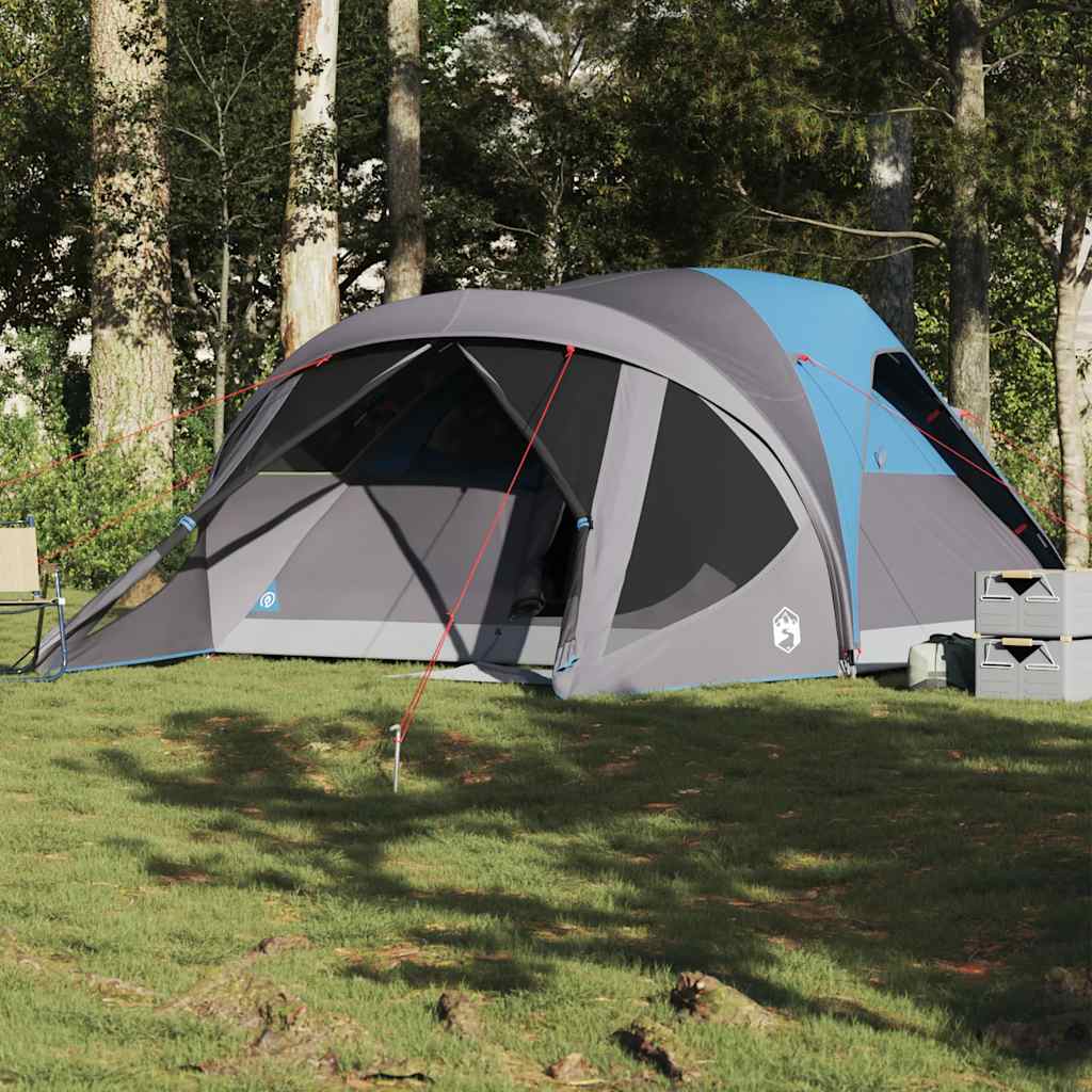 Tunneltent 6-Persoons Waterdicht Blauw