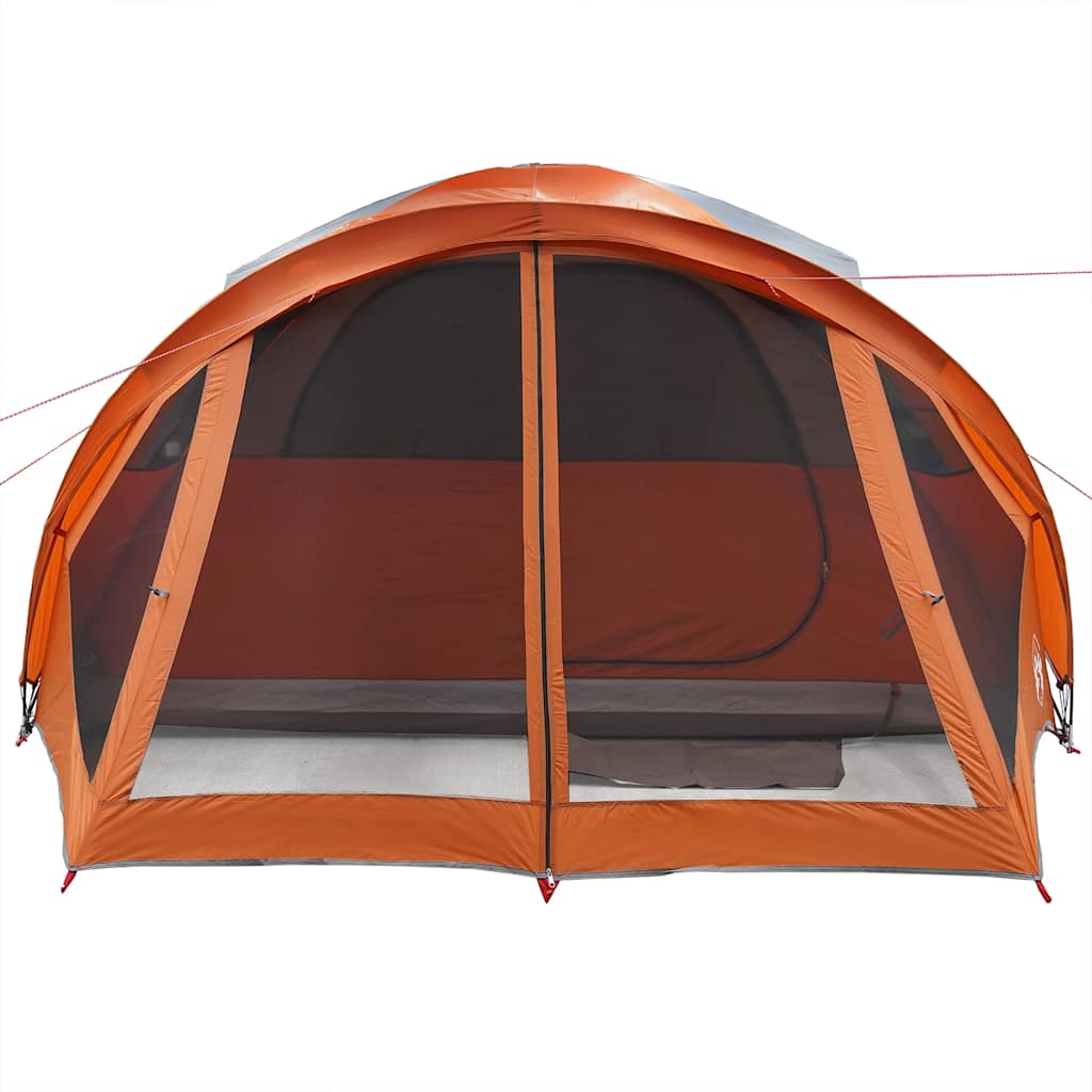 Tunneltent 6-Persoons Waterdicht Grijs En Oranje