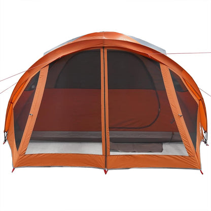 Tunneltent 6-Persoons Waterdicht Grijs En Oranje