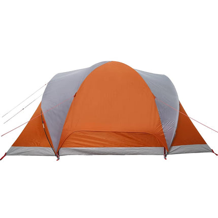 Koepeltent 6-Persoons Waterdicht Grijs En Oranje