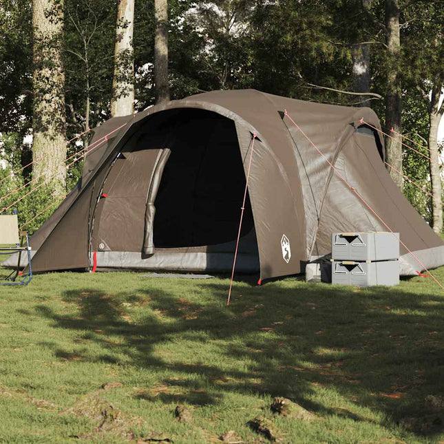 Koepeltent 6-Persoons Waterdicht Bruin