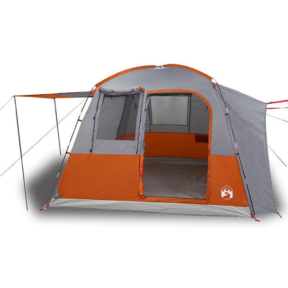 Autotent 4-Persoons Waterdicht Grijs En Oranje
