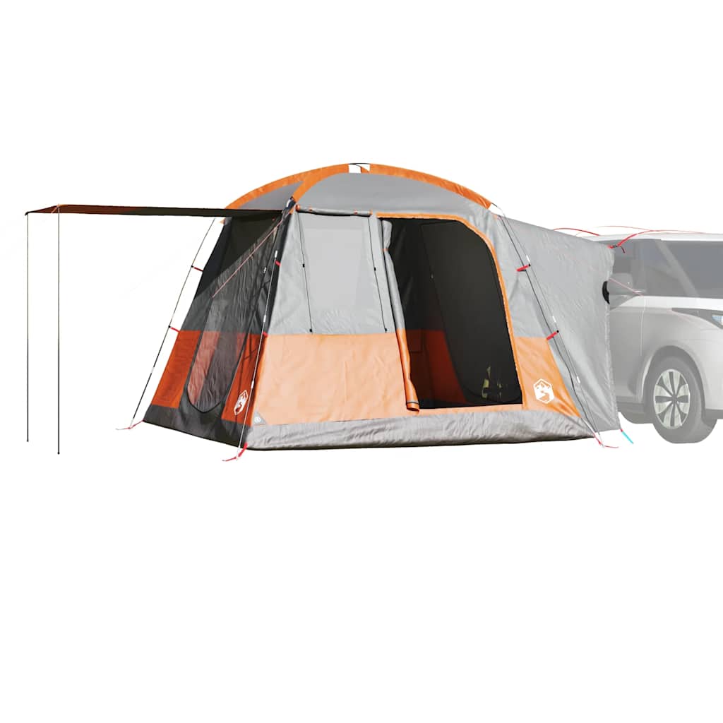 Autotent 4-Persoons Waterdicht Grijs En Oranje