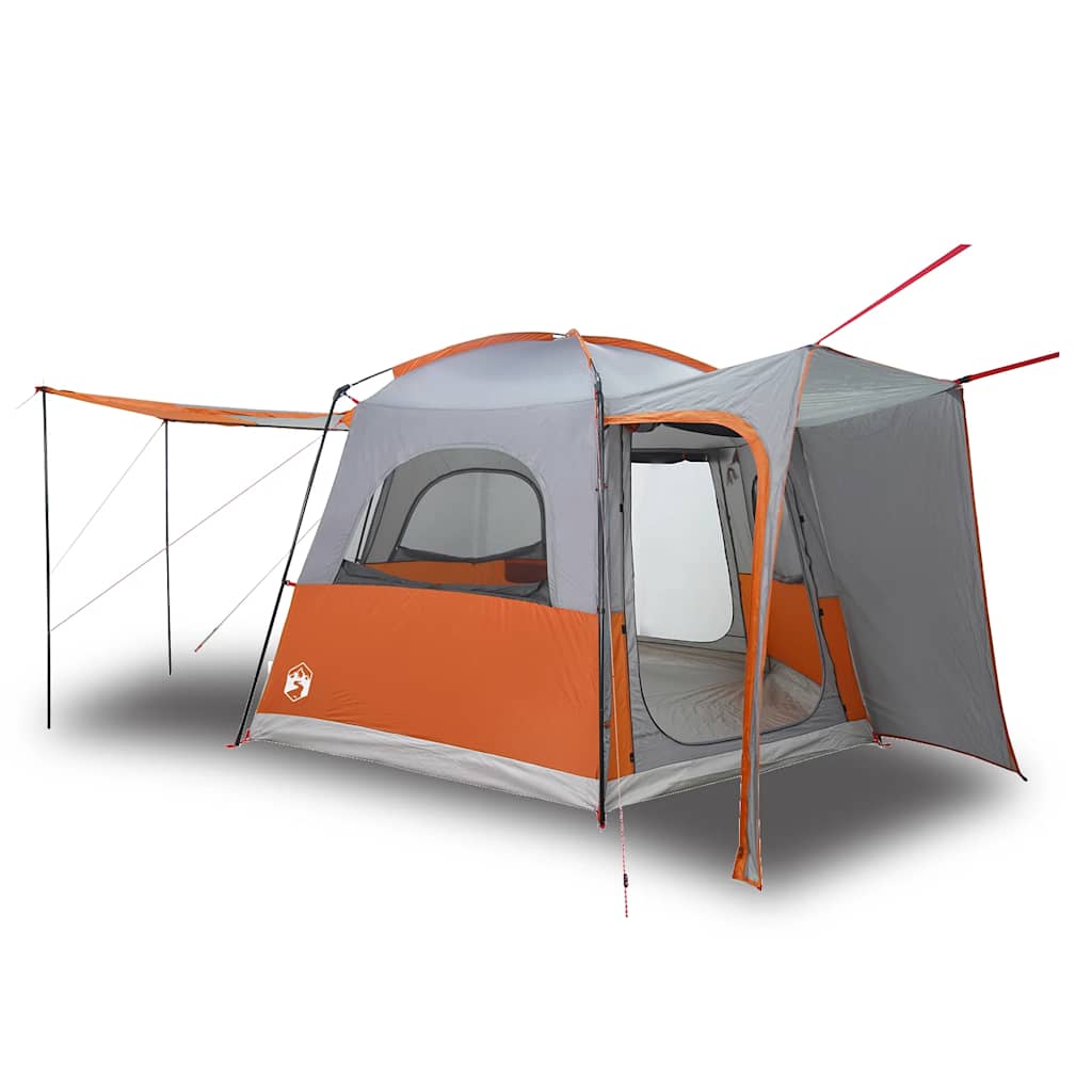 Autotent 4-Persoons Waterdicht Grijs En Oranje