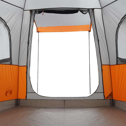Autotent 4-Persoons Waterdicht Grijs En Oranje