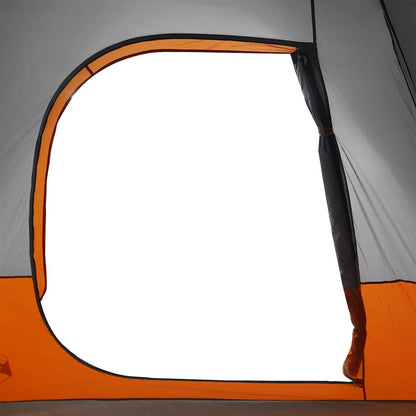 Autotent 4-Persoons Waterdicht Grijs En Oranje