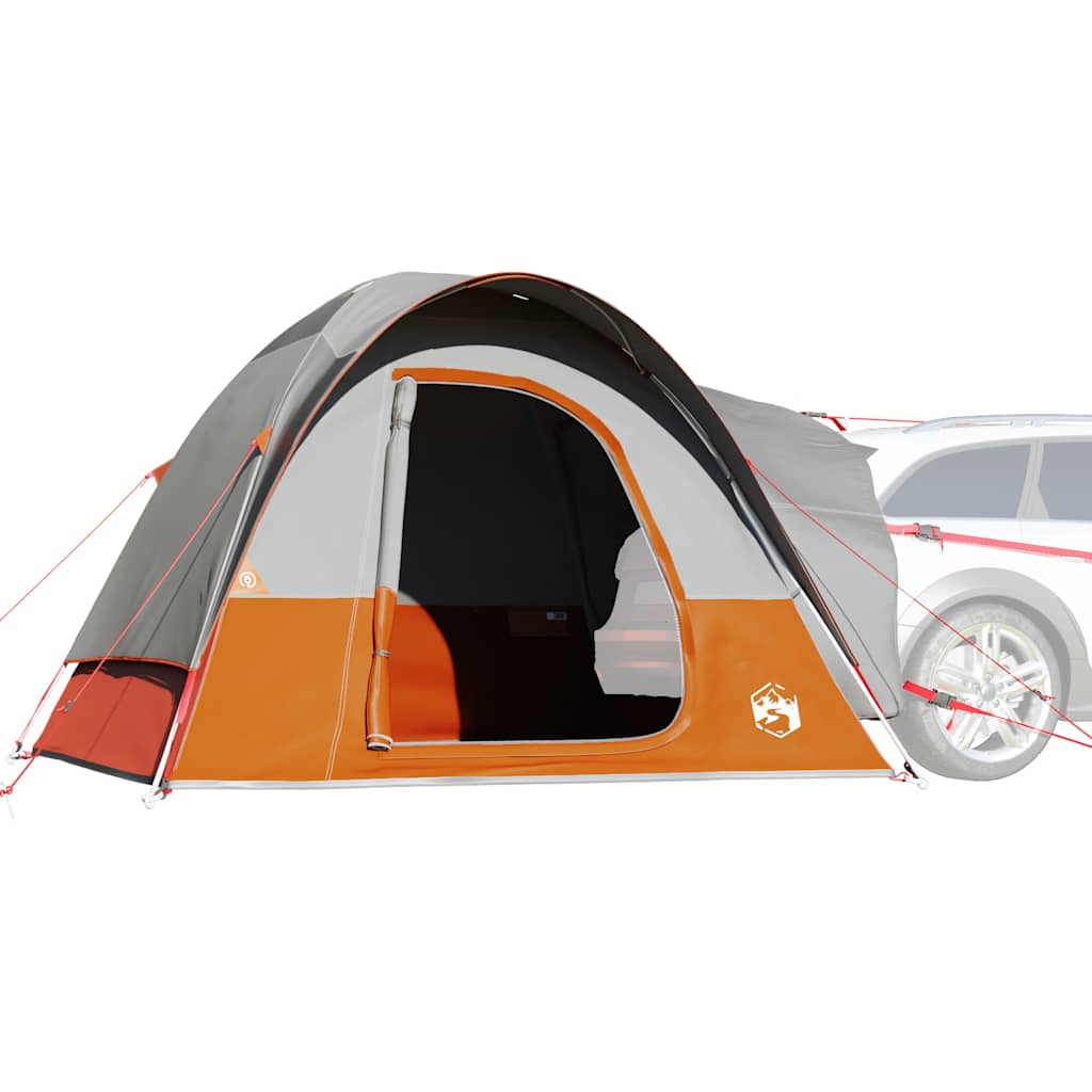 Autotent 4-Persoons Waterdicht Grijs En Oranje