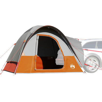 Autotent 4-Persoons Waterdicht Grijs En Oranje