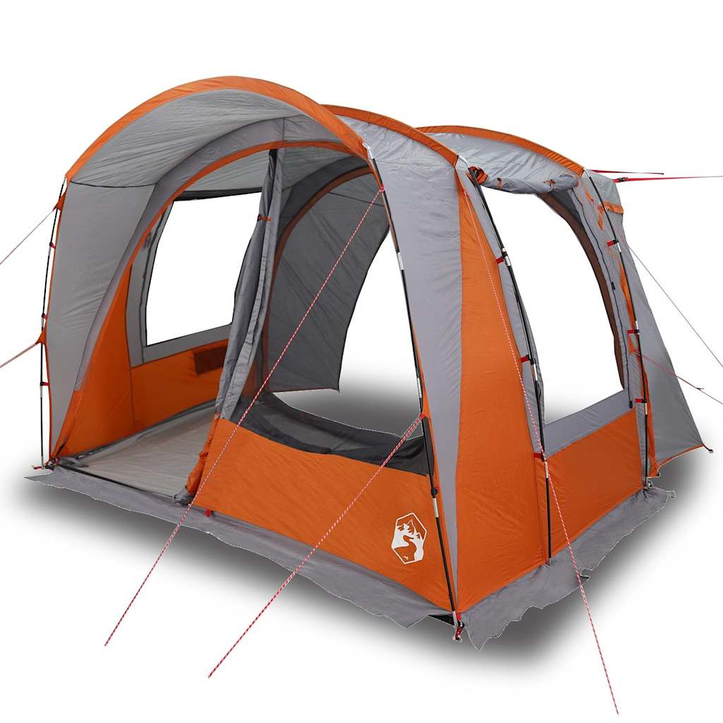Autotent 4-Persoons Waterdicht Grijs En Oranje