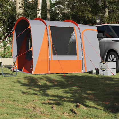 Autotent 4-Persoons Waterdicht Grijs En Oranje
