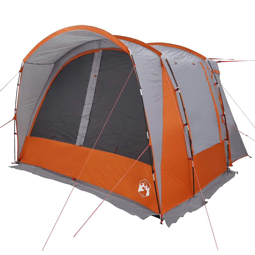 Autotent 4-Persoons Waterdicht Grijs En Oranje