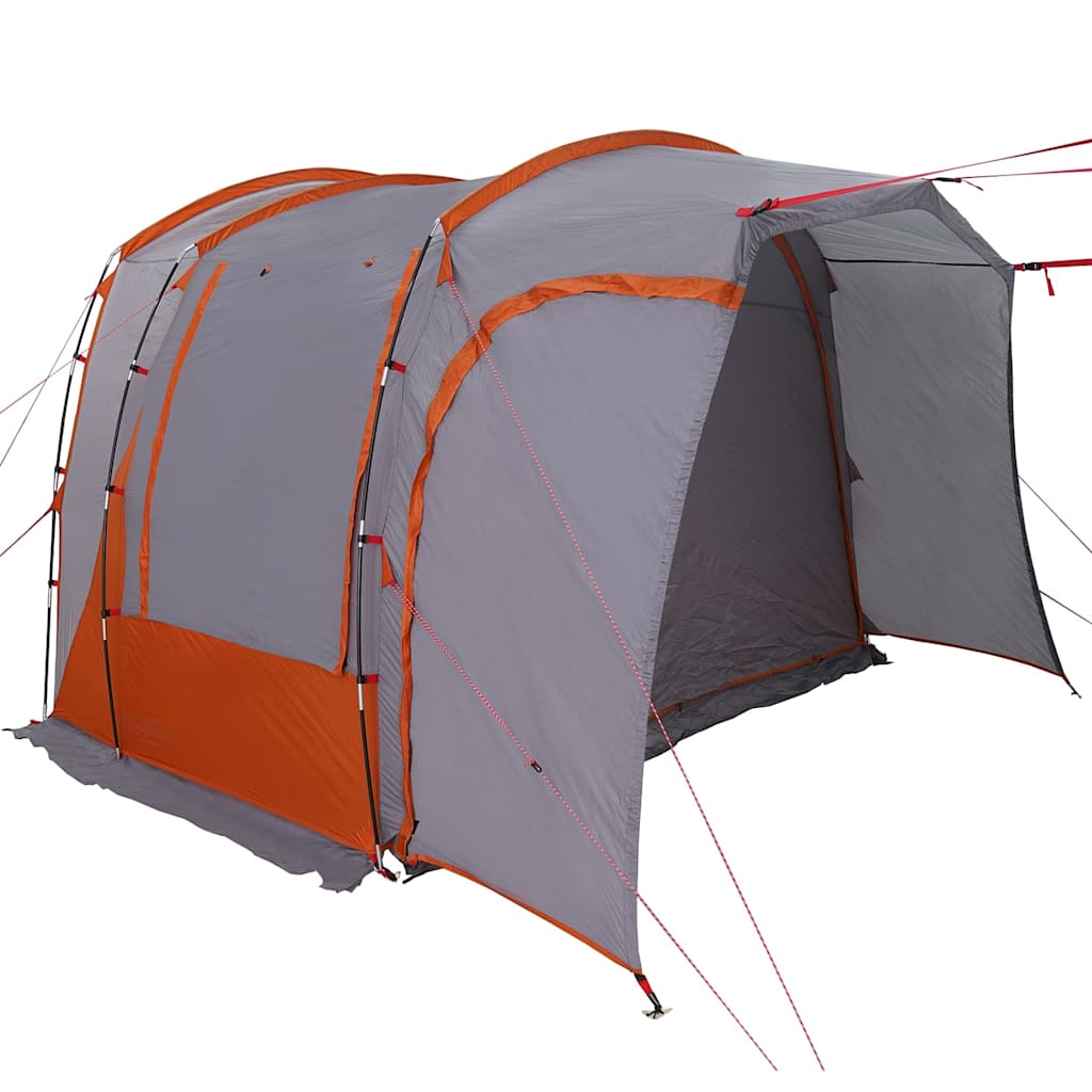 Autotent 4-Persoons Waterdicht Grijs En Oranje