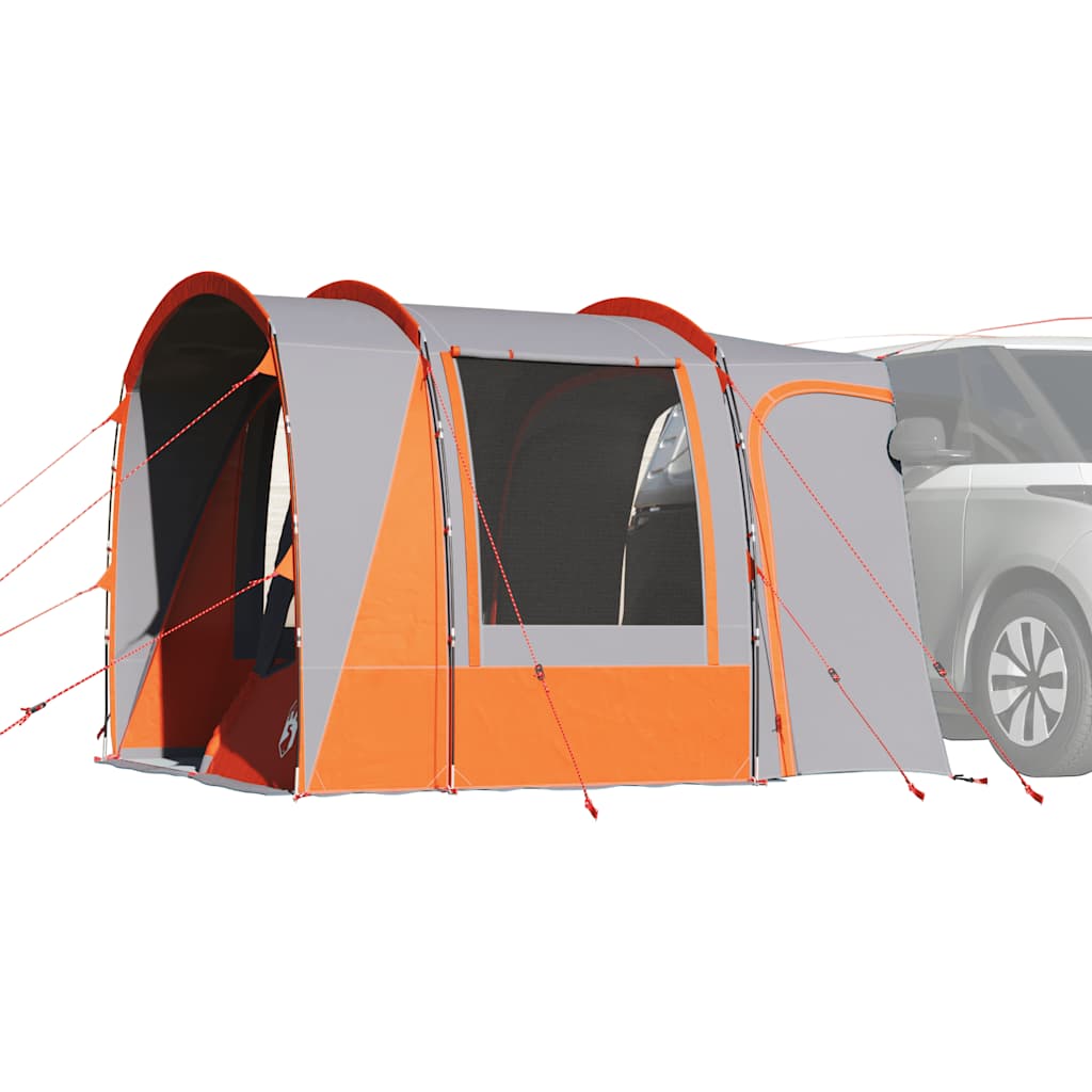 Autotent 4-Persoons Waterdicht Grijs En Oranje