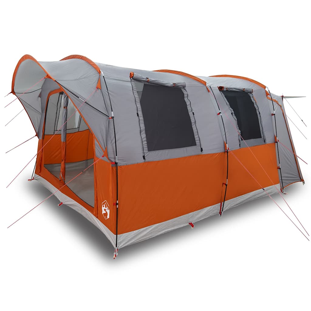 Autotent 4-Persoons Waterdicht Grijs En Oranje