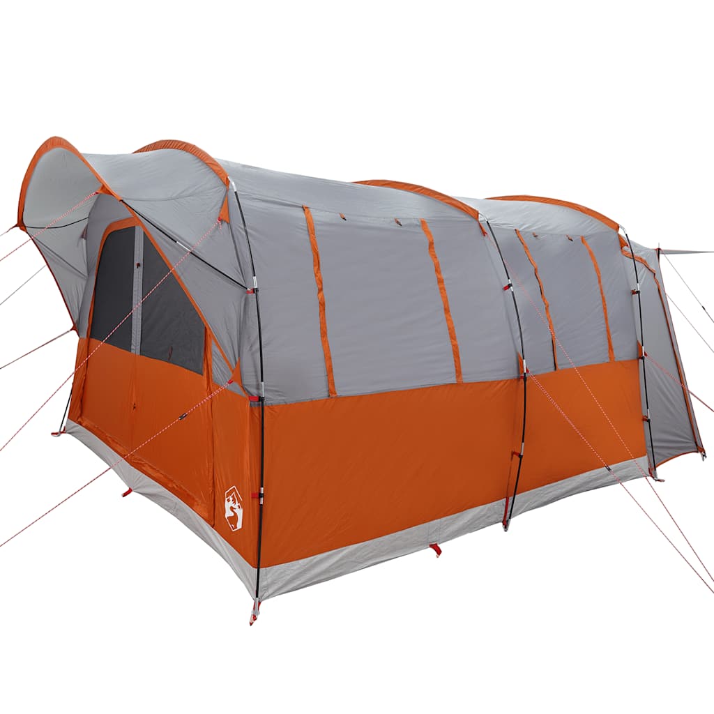 Autotent 4-Persoons Waterdicht Grijs En Oranje