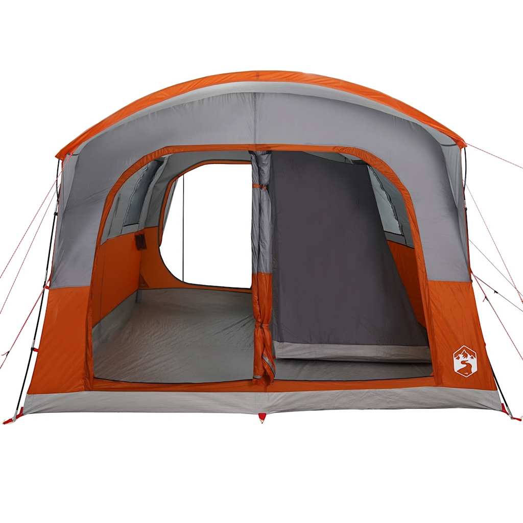 Autotent 4-Persoons Waterdicht Grijs En Oranje