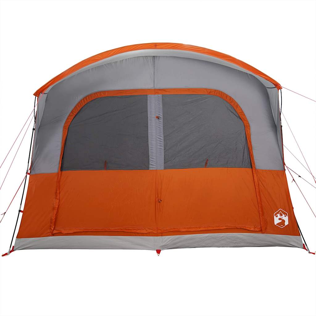 Autotent 4-Persoons Waterdicht Grijs En Oranje
