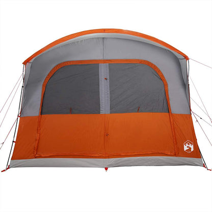 Autotent 4-Persoons Waterdicht Grijs En Oranje