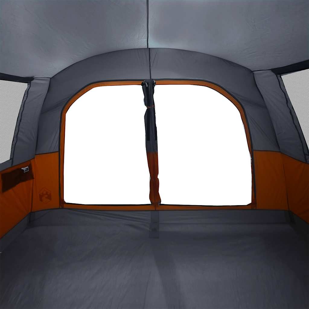 Autotent 4-Persoons Waterdicht Grijs En Oranje