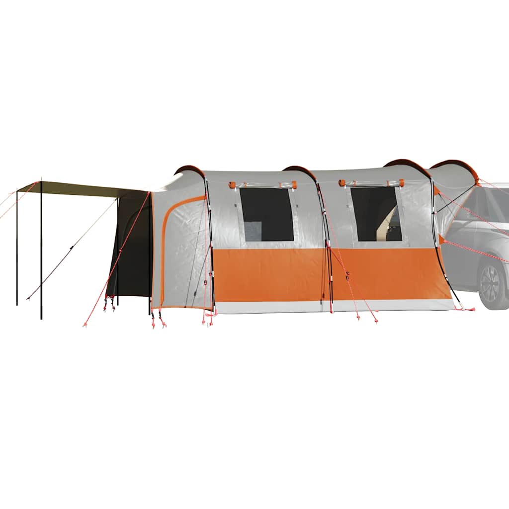 Autotent 4-Persoons Waterdicht Grijs En Oranje