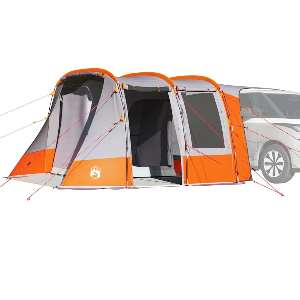 Autotent Waterdicht Grijs En Oranje