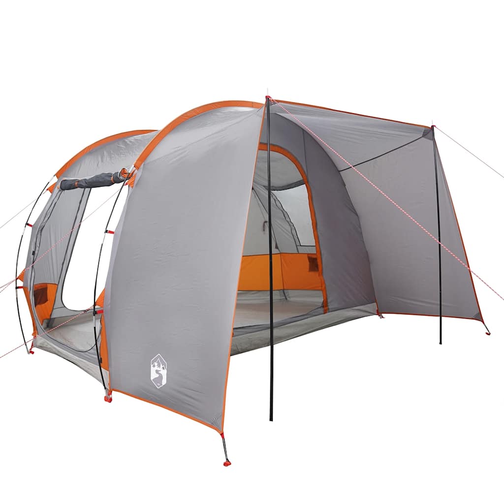 Autotent 2-Persoons Waterdicht Grijs En Oranje