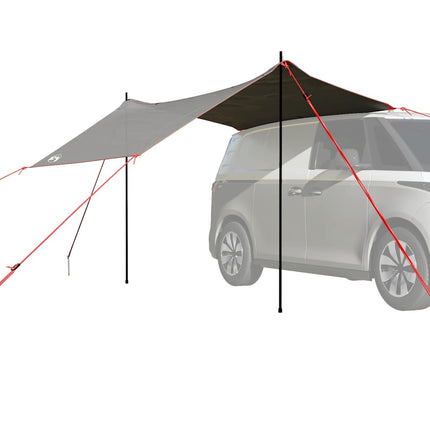 Autotent Waterdicht Grijs En Oranje