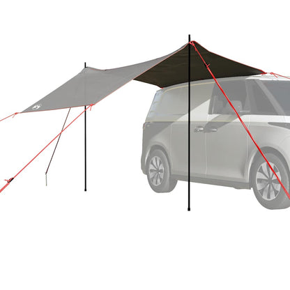 Autotent Waterdicht Grijs En Oranje
