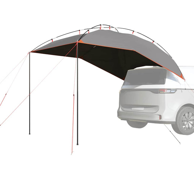Autotent Waterdicht Grijs En Oranje